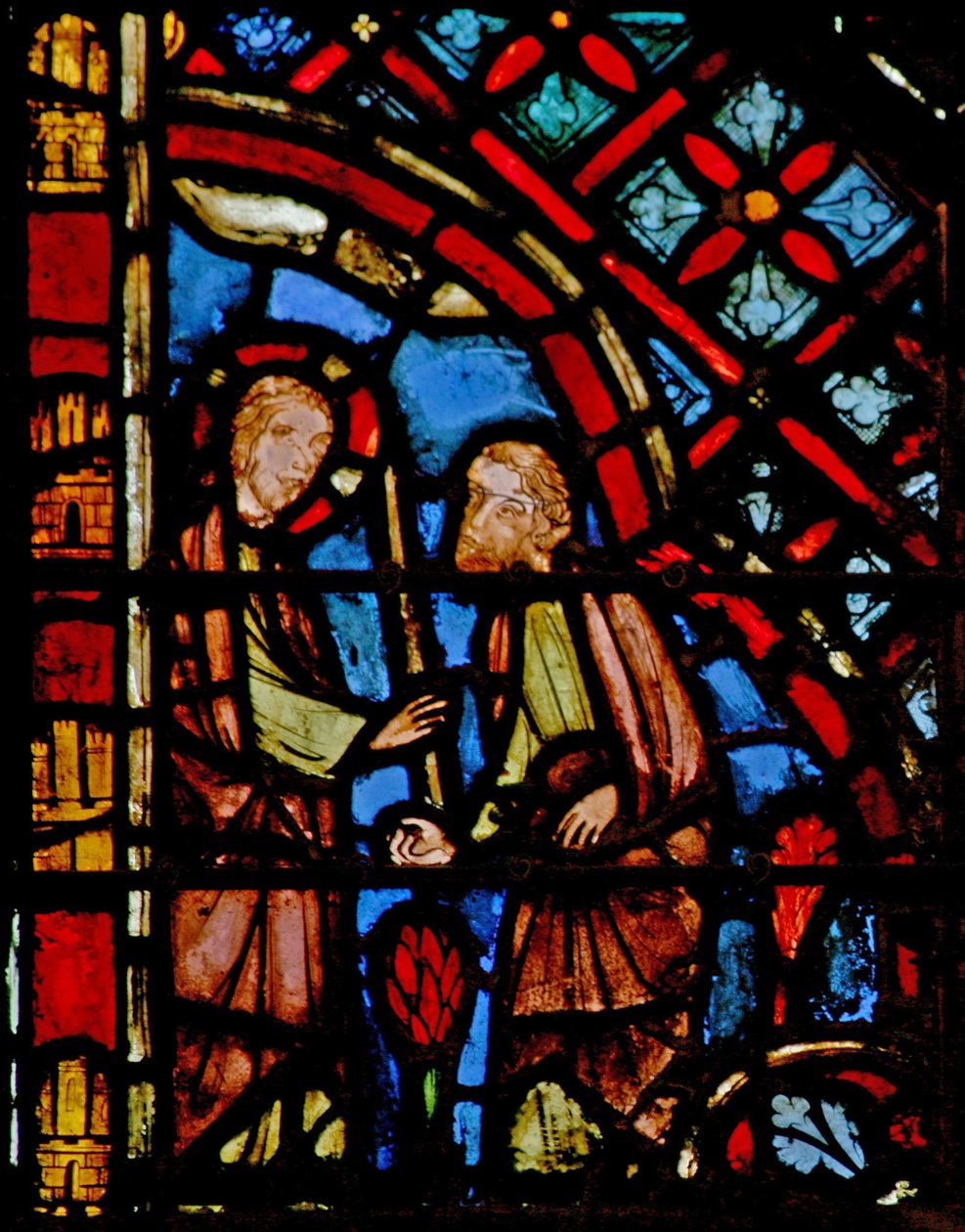 Fönster w2 Gud ger Moses La Verge - spiran Ex IV 17 av French School