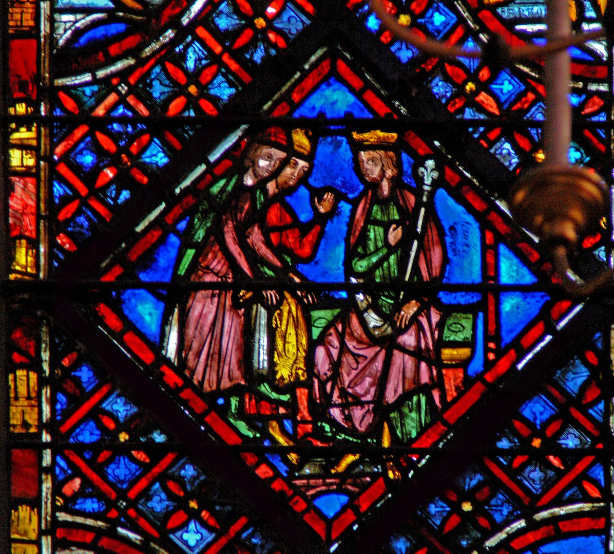 Fönster w2 Farao och hans magiker Ex VII 11 eller 22 av French School