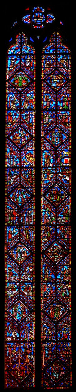 Fönster w2 Exodus och Tredje Moseboken av French School