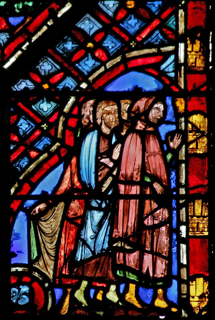 Fönster w2 avgår israeliterna Ex XIV 19-20 av French School