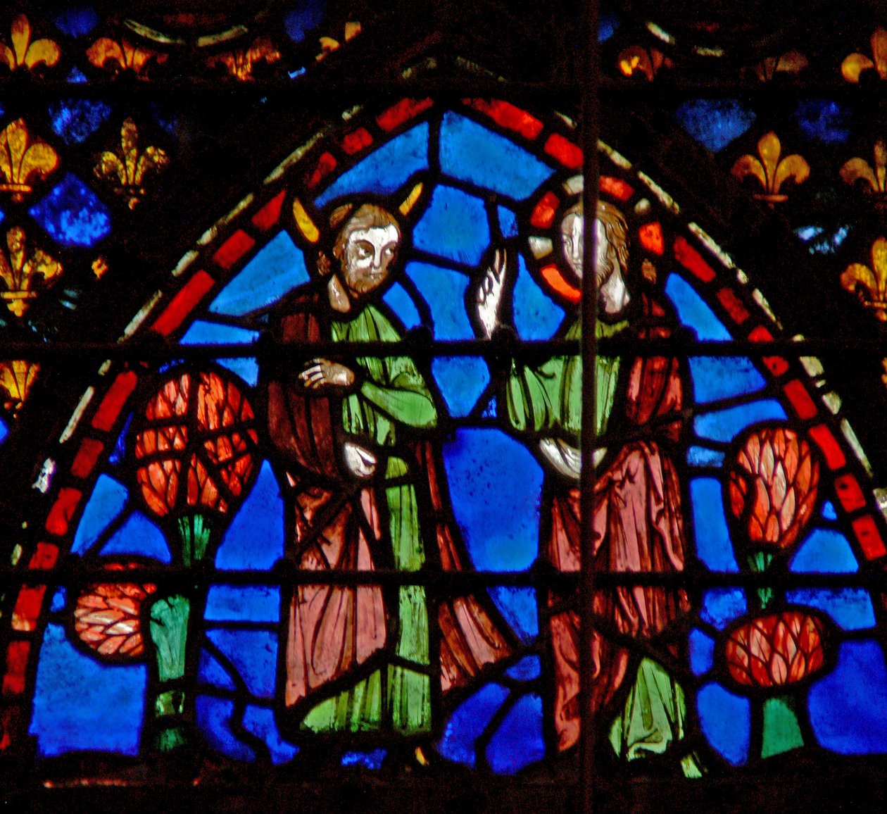 Fönster w3 Moses klagar till Gud Numb XI 11-15 av French School