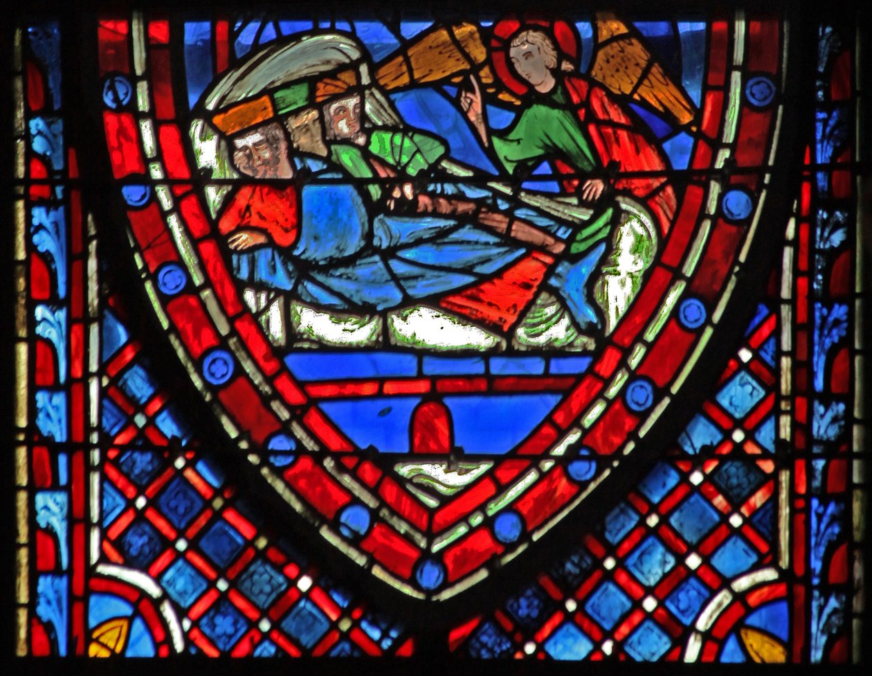 Window w7 the Magi - varnad i en dröm av French School