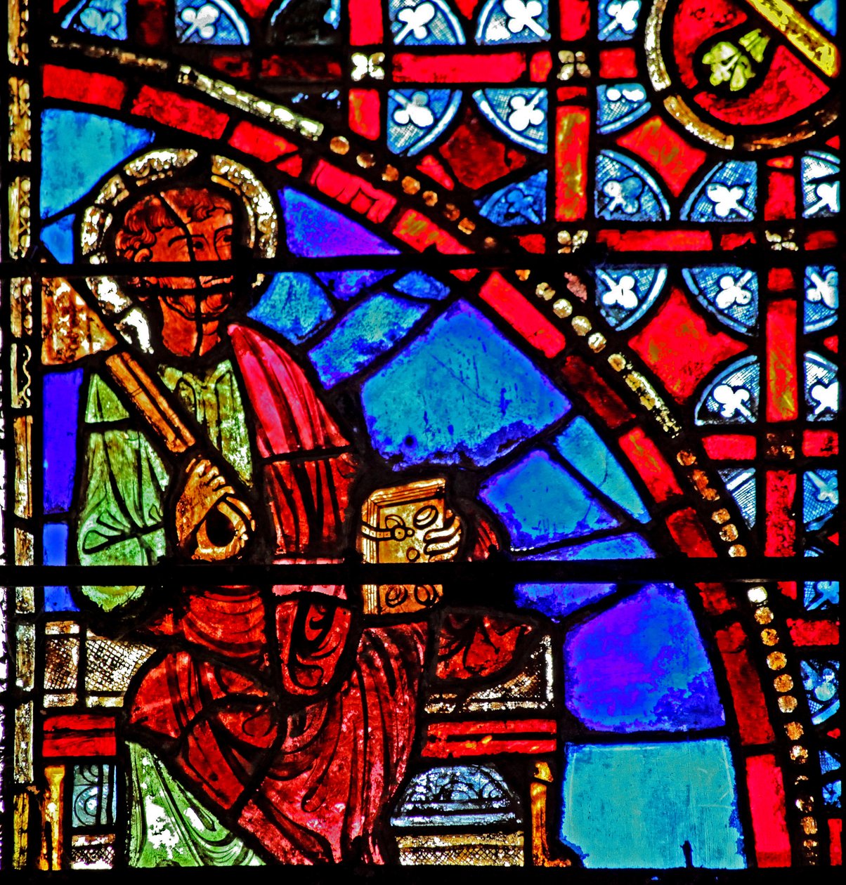 Fönster w9 föreställande St Peter av French School