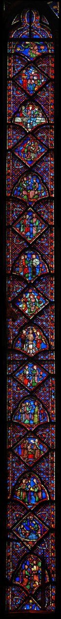 Fönster w9 St John Baptists historia av French School