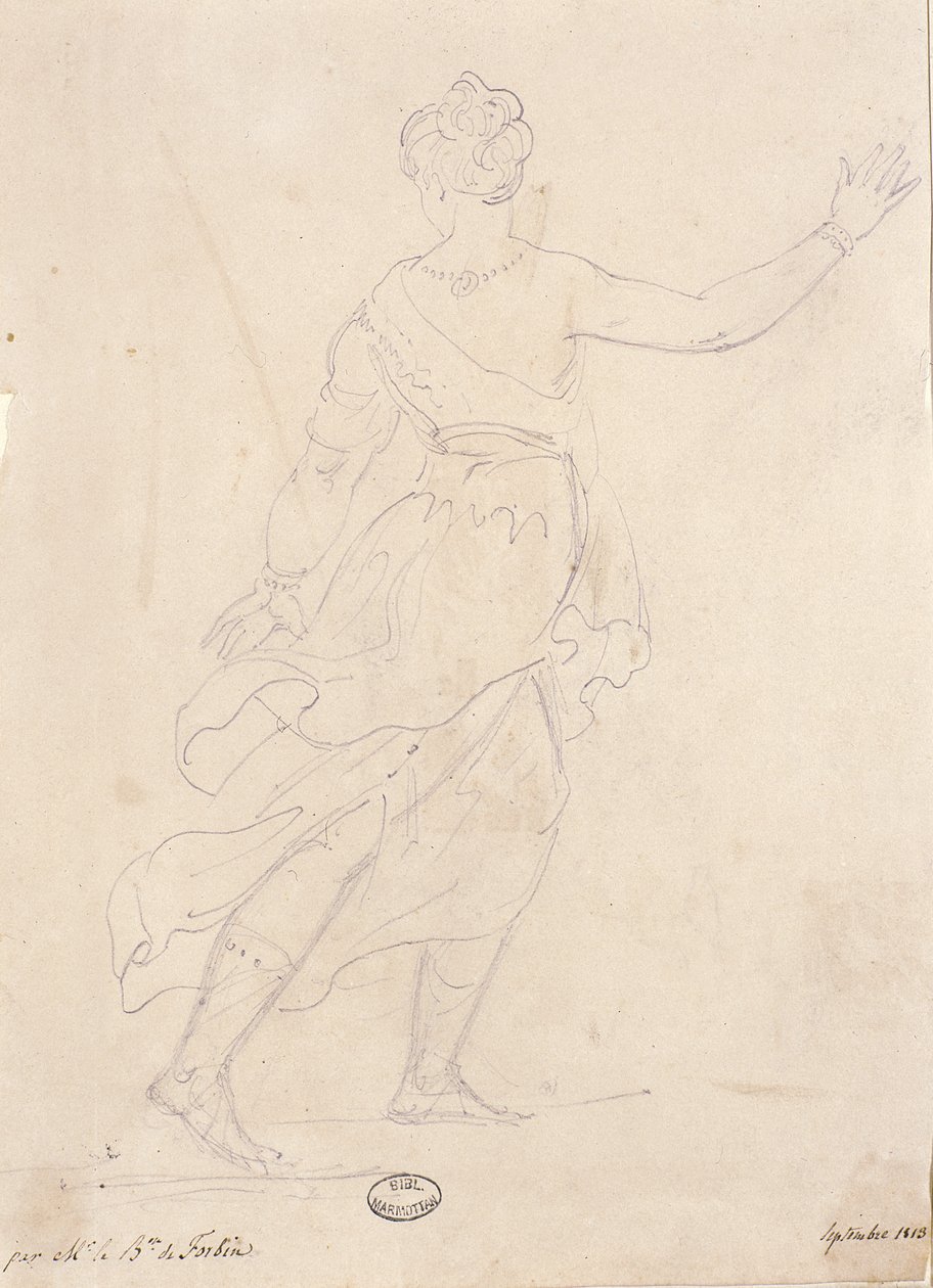 Kvinna från baksidan, 1813 av French School