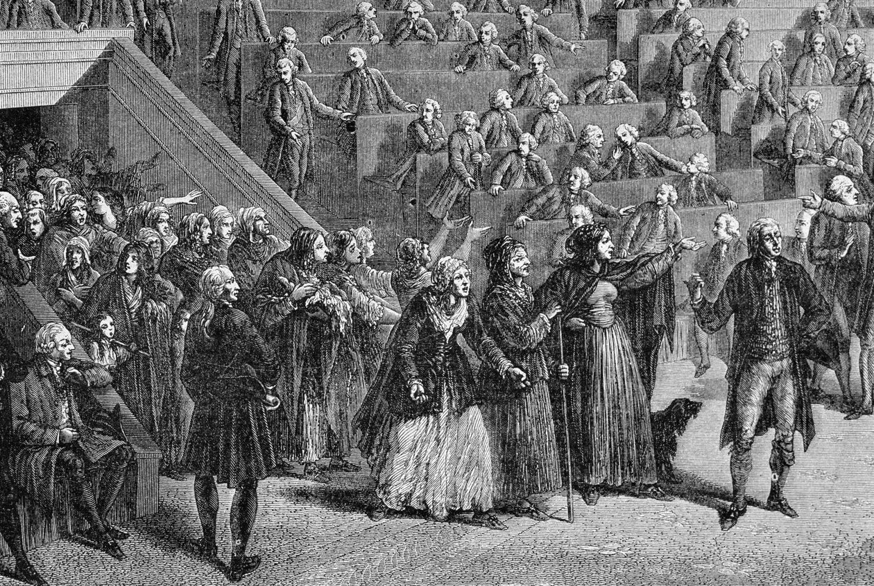 Kvinnor invaderar församlingen, 56 oktober 1789 av French School