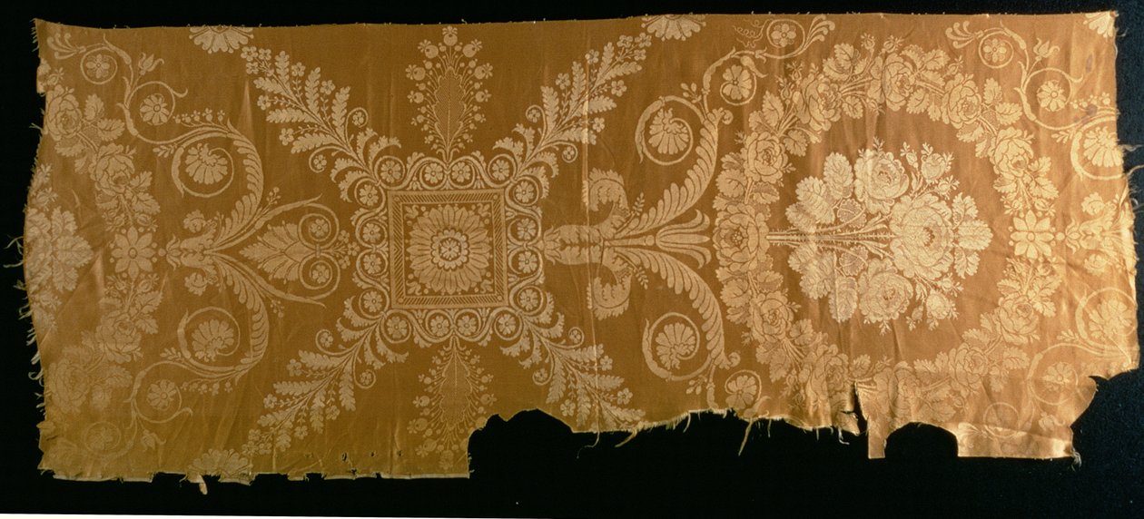 Vävt siden, ca 1812 (silke) av French School