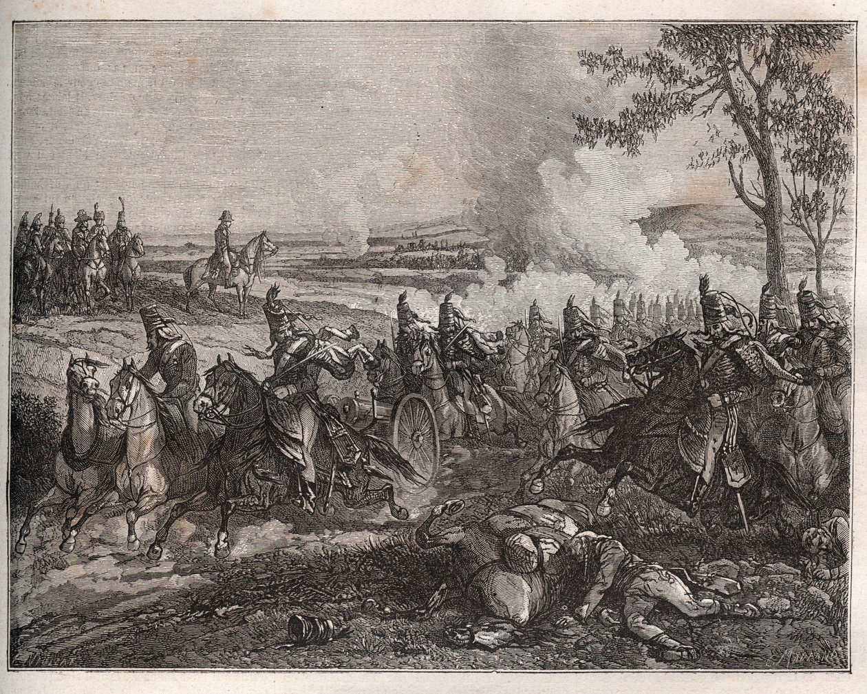 slaget vid CASTIGLIONE: i sitt italienska fälttåg besegrar Napoleon österrikarna under Wurmser, vilket tvingar dem att dra sig tillbaka till Mantova. 5 augusti 1796 - New National Encyclopedia av Maurice La Charest - 1870 - av French School