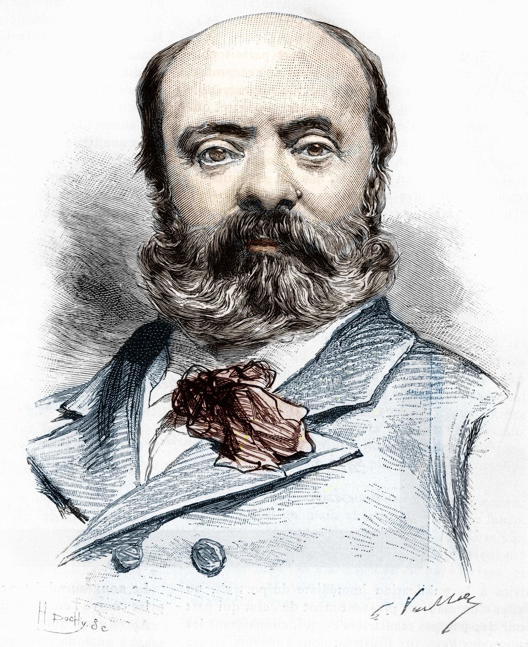 porträtt av Theodore Aubanel av French School