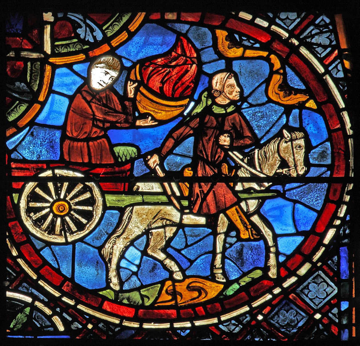 månen - bärs över himlen i en vagn (w1) av French School