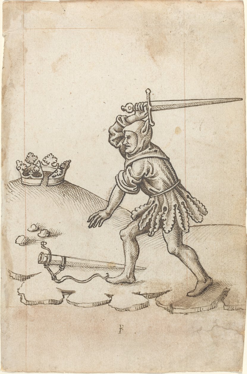 "Knäck inte kronan" [fol. 43 recto] av French early 16th Century