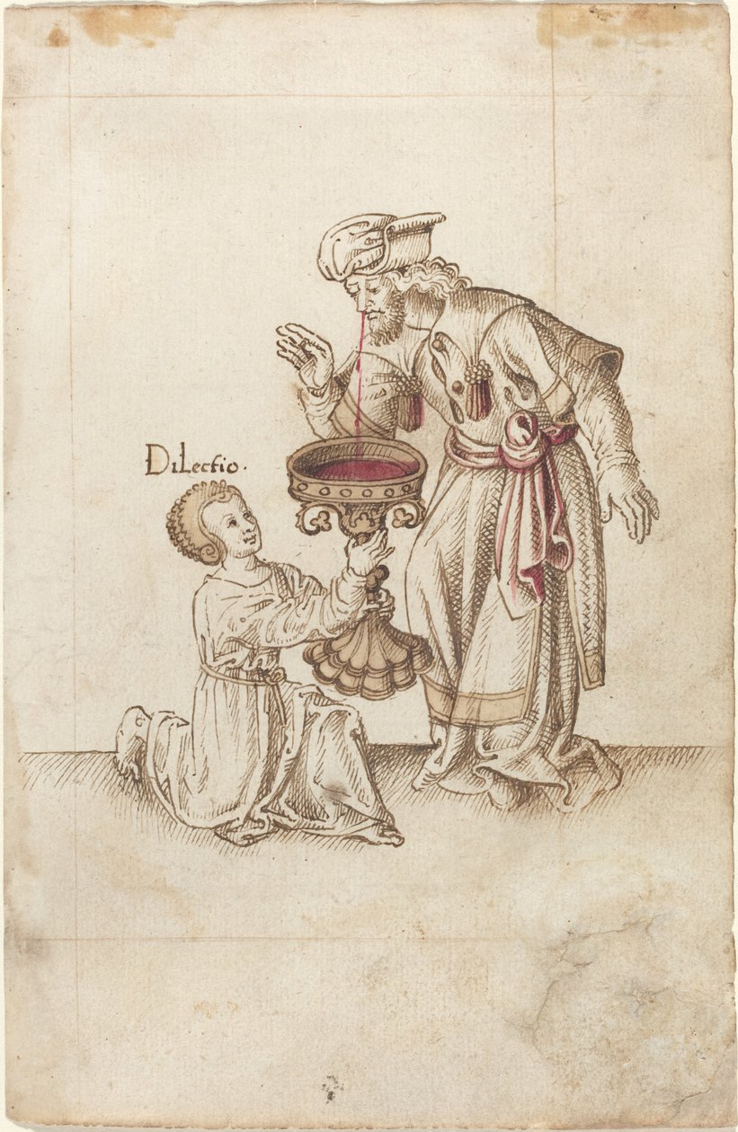 "Gör inte vatten på klipp från naglar eller hår" [fol. 30 recto] av French early 16th Century