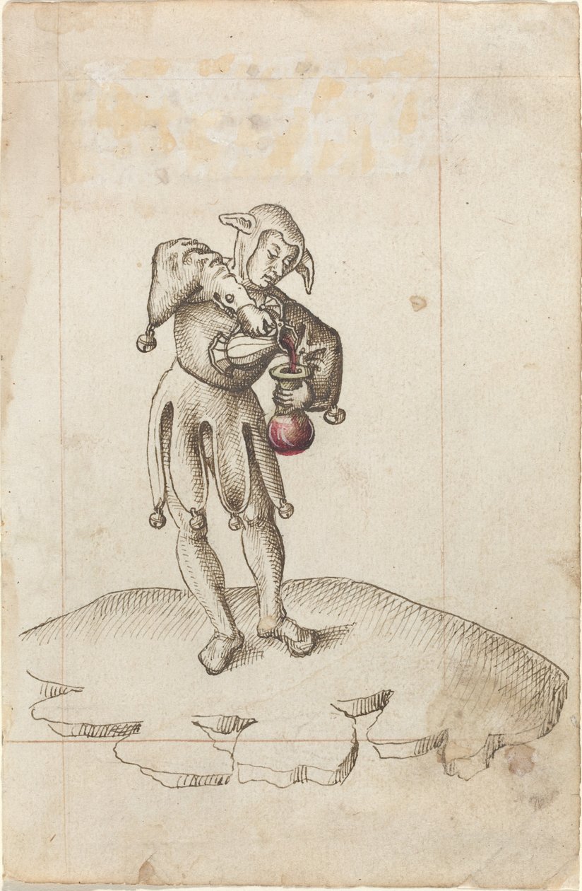 "Sätt inte mat i en kammarkruka" [fol. 24 recto] av French early 16th Century