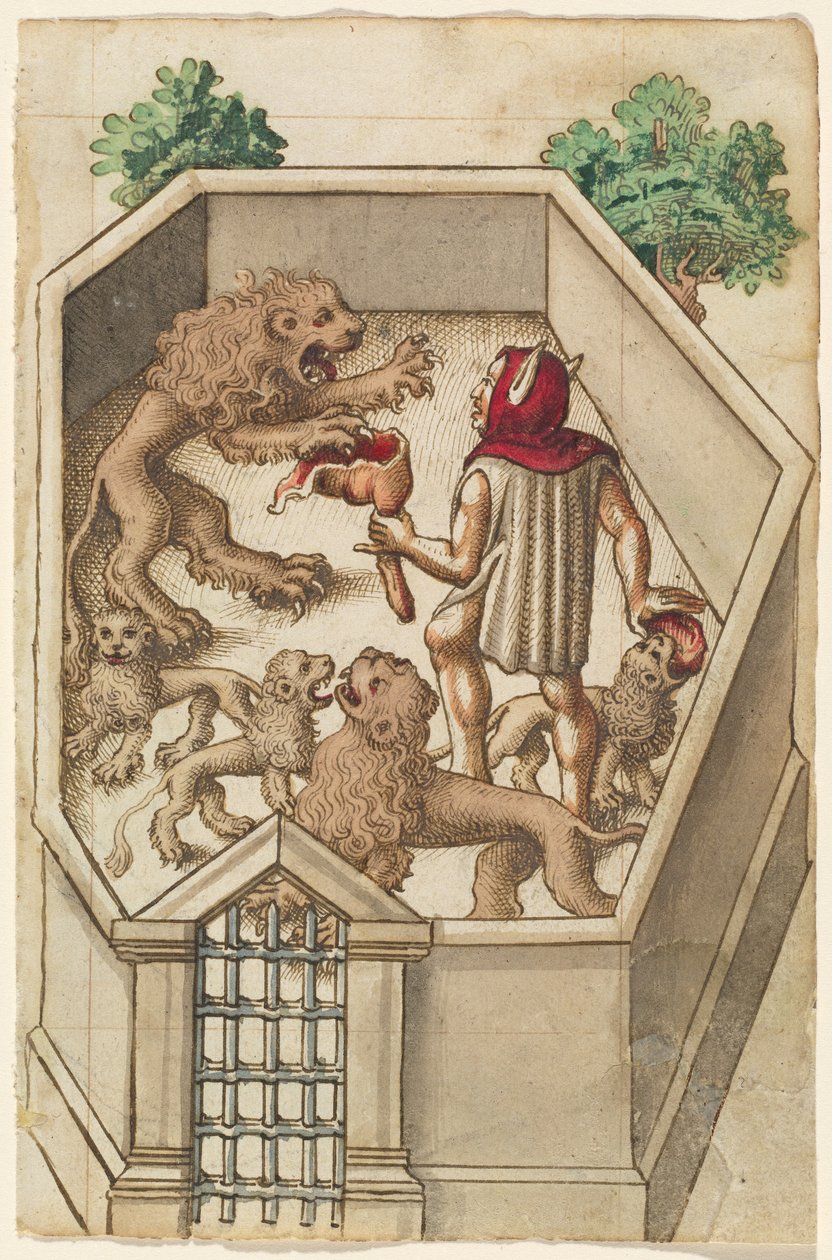 "Mata inte saker som har vassa klor" [fol. 38 recto] av French early 16th Century