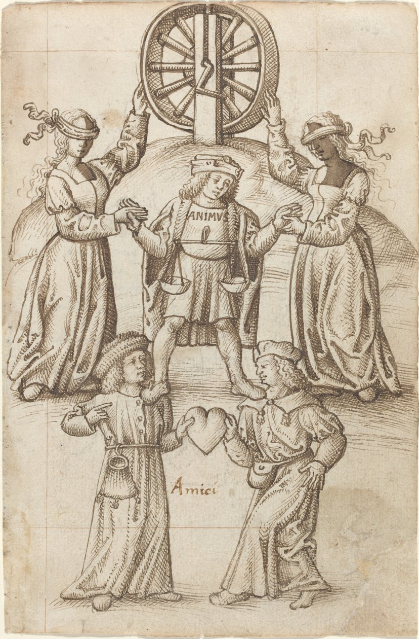 "Vänskap är jämlikhet; en vän är ett annat jag" [fol. 10 recto] av French early 16th Century