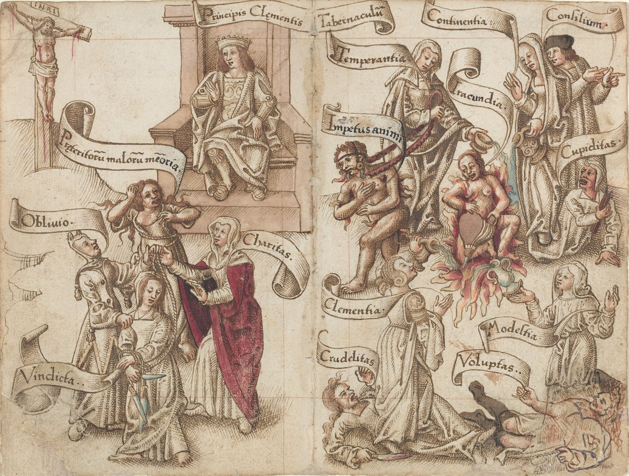"Utplåna spåret av krukan i askan" [fol. 32 verso / 33 recto] av French early 16th Century
