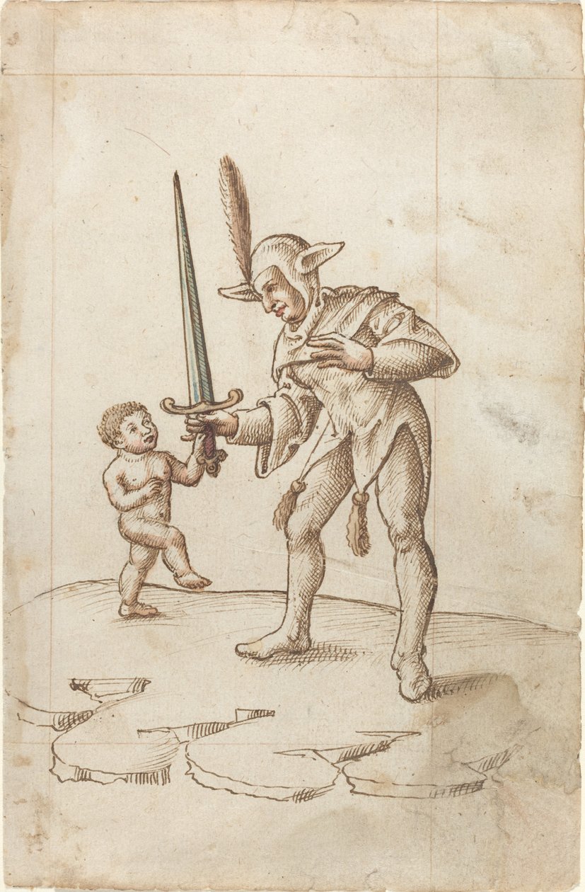 "Vänd bort det skarpa svärdet" [fol. 44 recto] av French early 16th Century