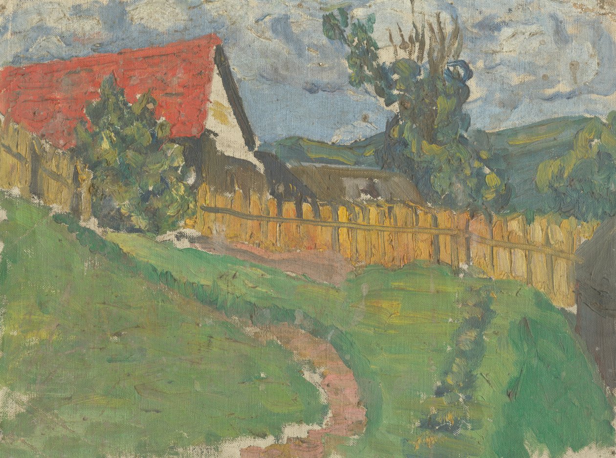 Study of a Landscape with a House av Frida Konstantin