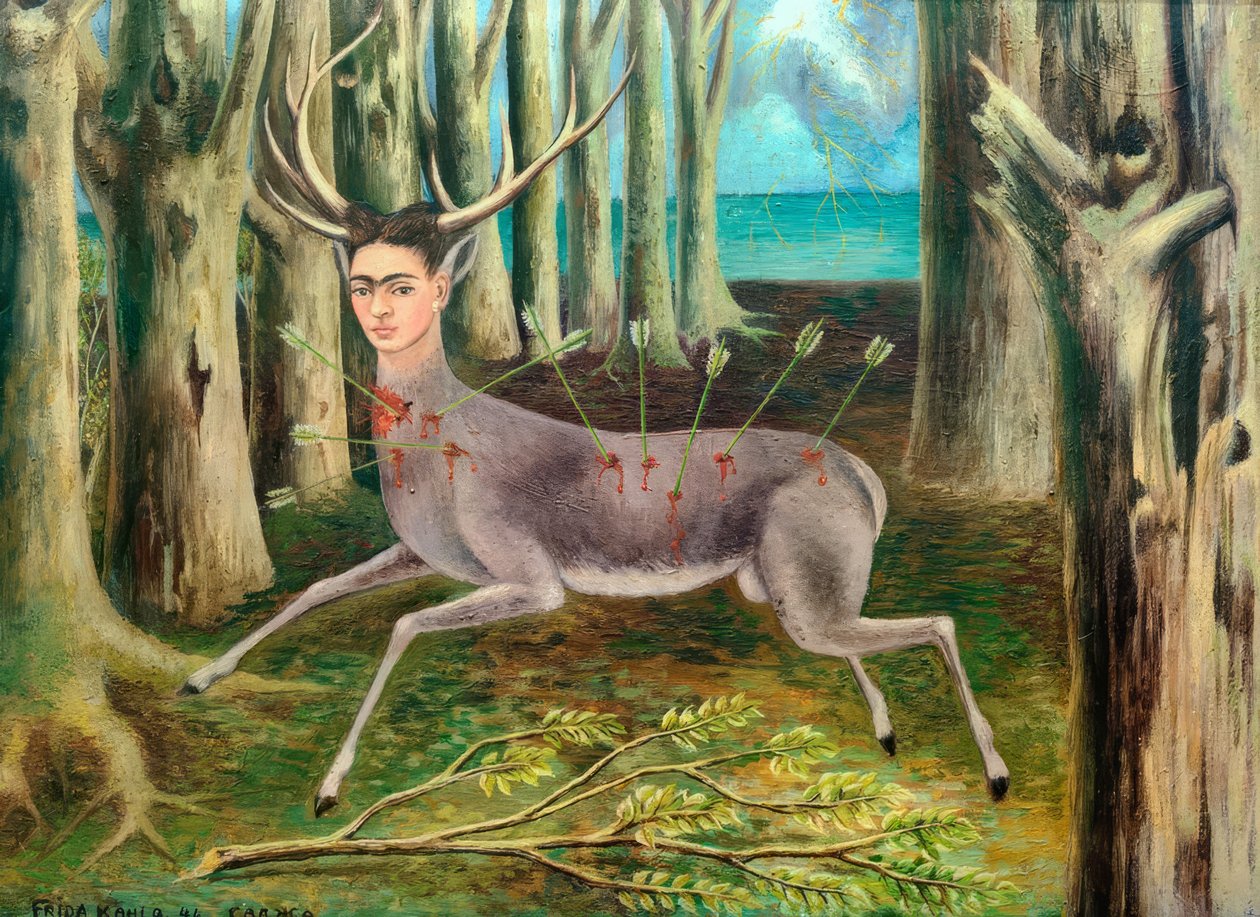 Den sårade hjorten eller den lilla hjorten av Frida Kahlo