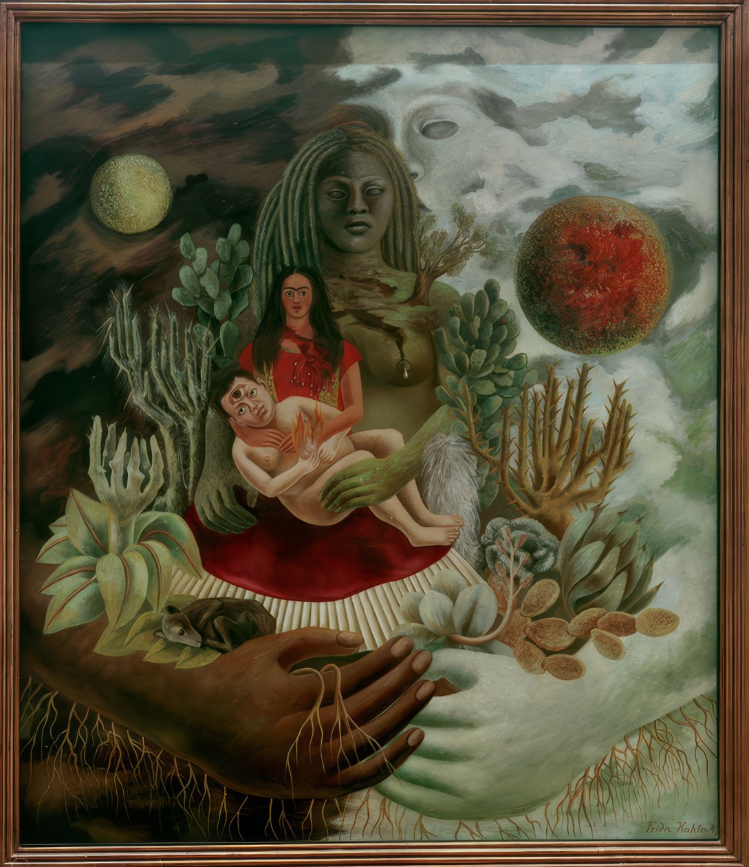 Universums kärleksfulla omfamning... av Frida Kahlo