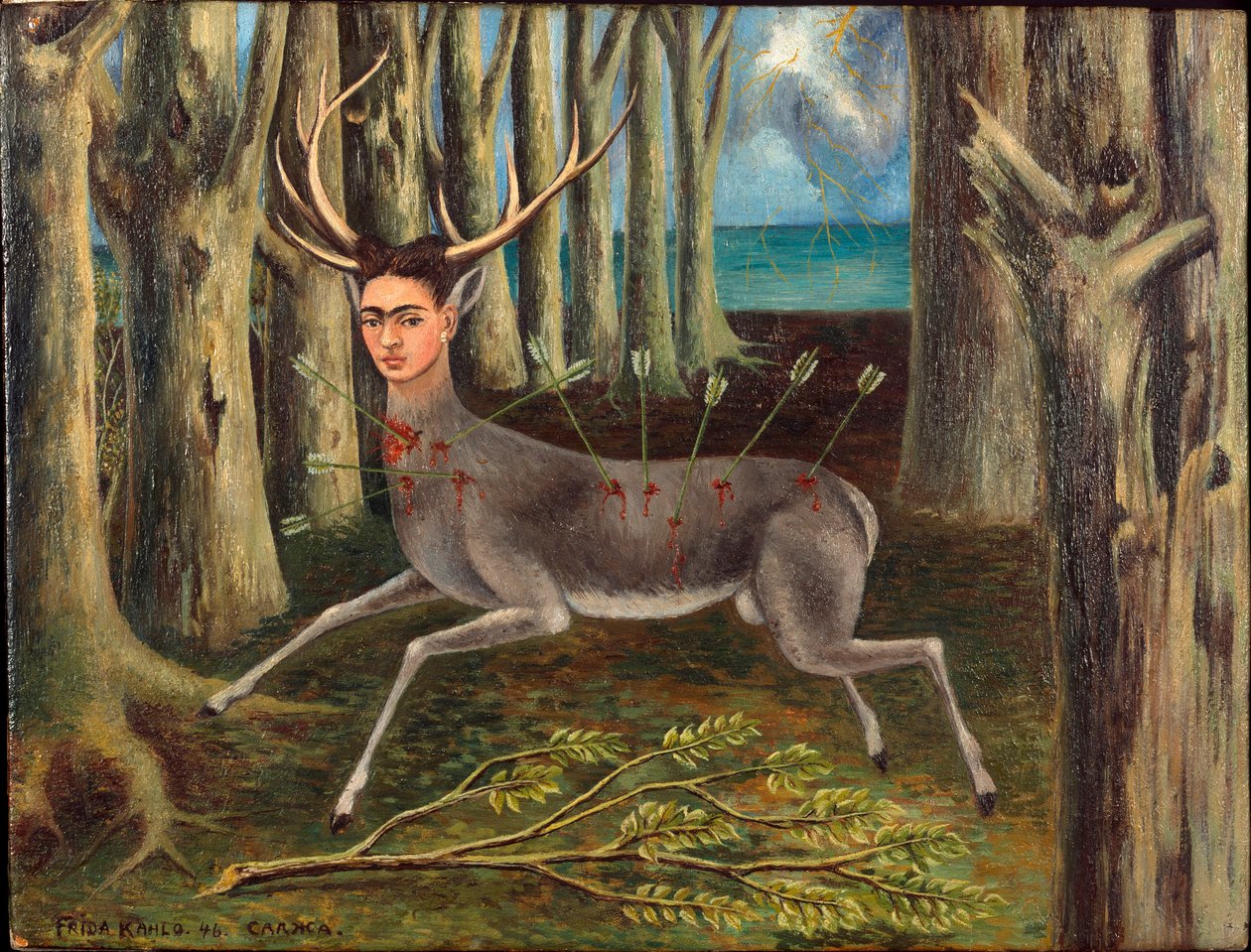 El venado herido (Den sårade hjorten eller Den lilla hjorten) av Frida Kahlo