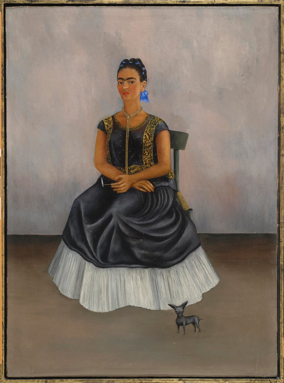 Itzcuintli Hund med mig (Självporträtt) av Frida Kahlo