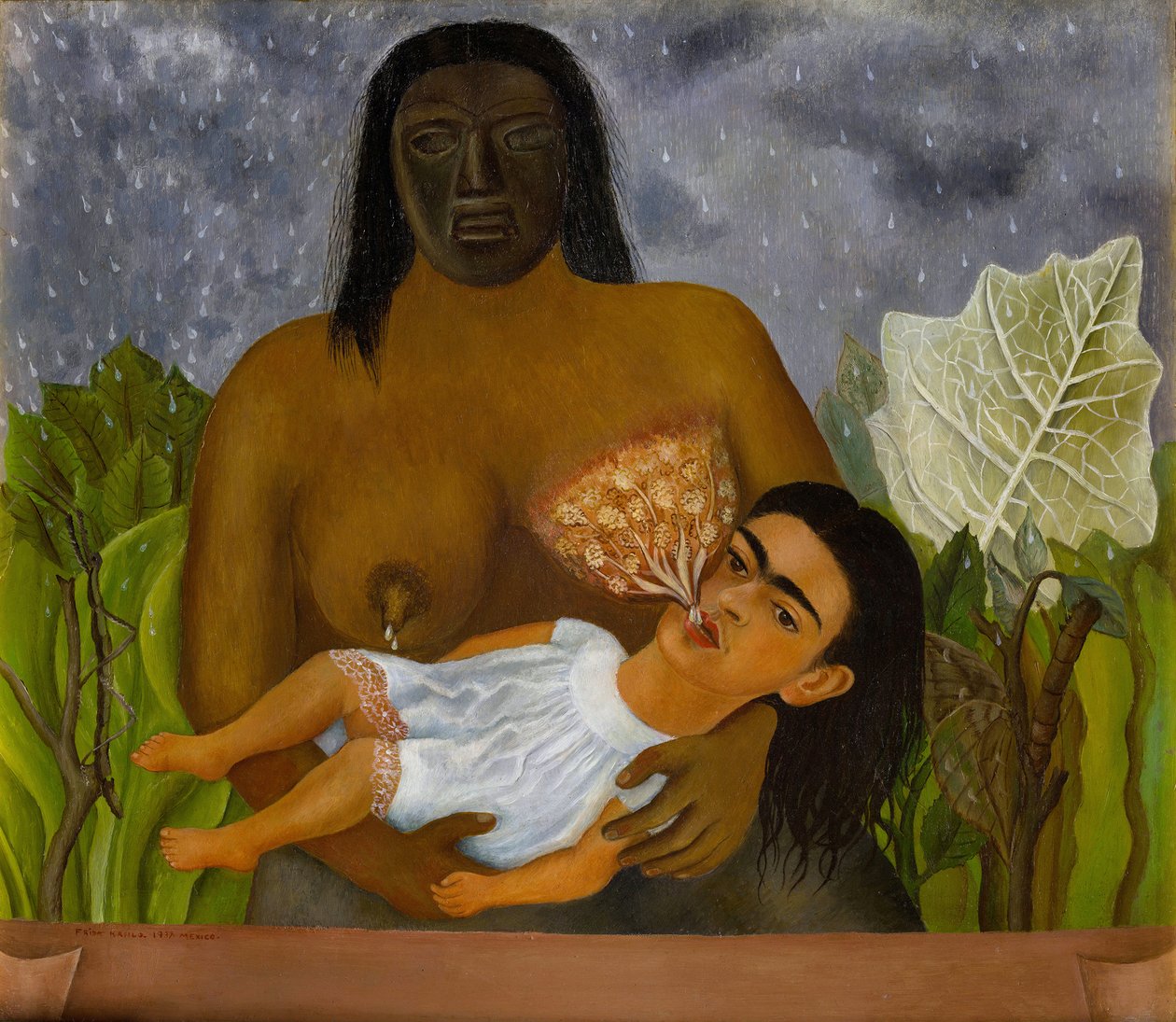 Min barnflicka och jag (Mi Nana y Yo) av Frida Kahlo