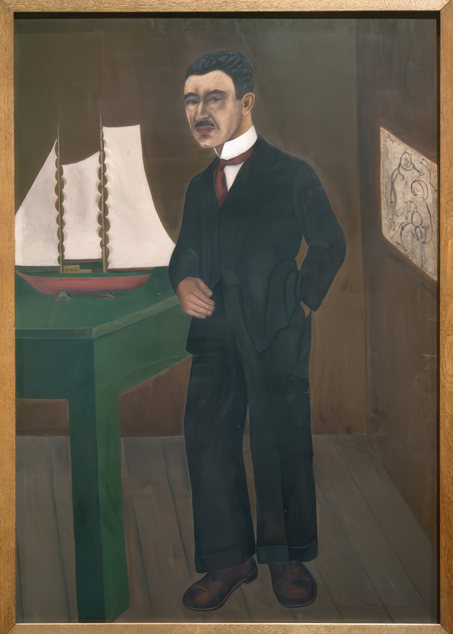 Porträtt av Leo Bloesser av Frida Kahlo
