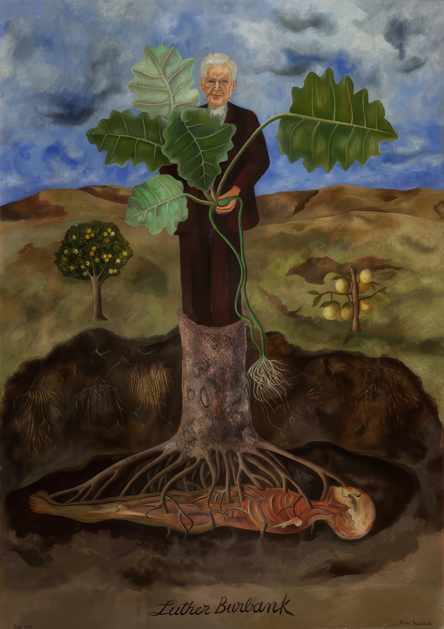 Retrato de Luther Burbank av Frida Kahlo