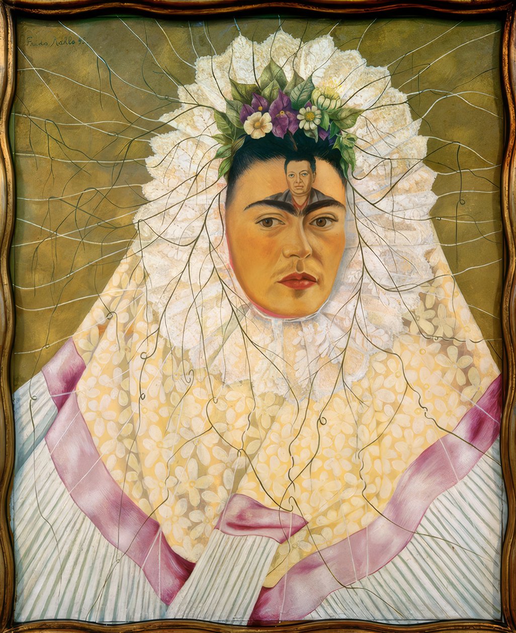 Självporträtt som Tehuana eller Diego i mina tankar av Frida Kahlo
