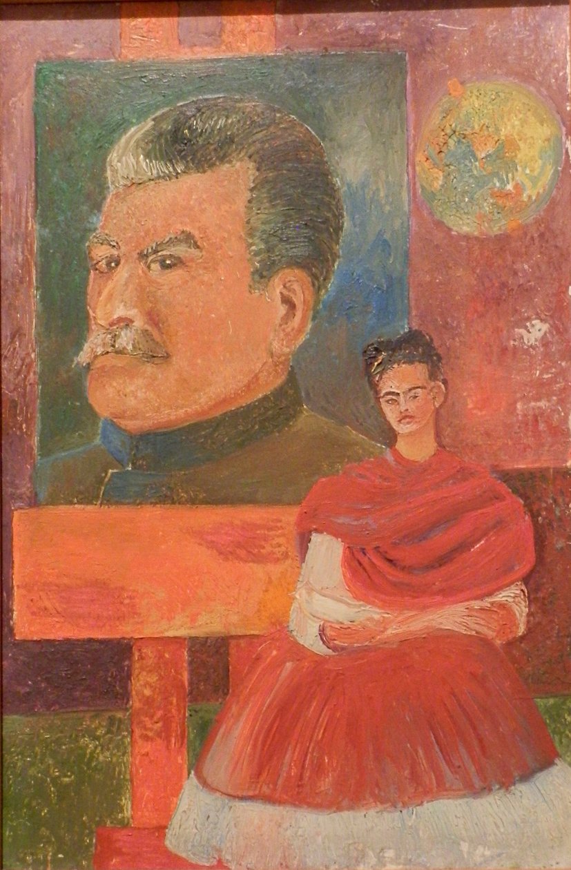 Självporträtt med Stalin av Frida Kahlo