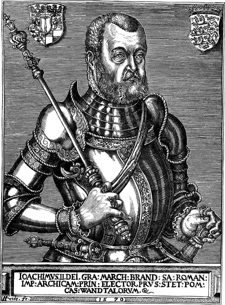 Porträtt av Joachim II Hector 1505-1571, kurfursten av Brandenburg, 1570 av Friderich