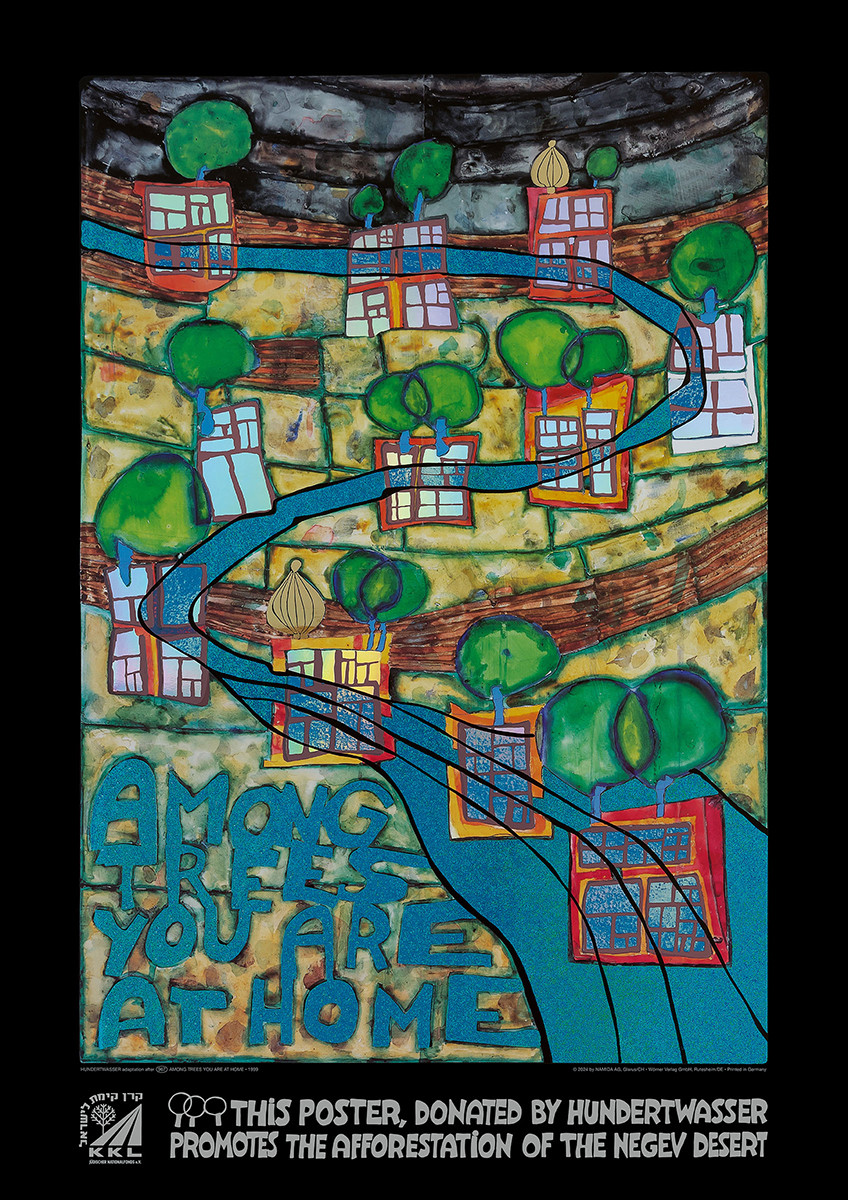 Under träden känner du dig som hemma av Friedensreich Hundertwasser