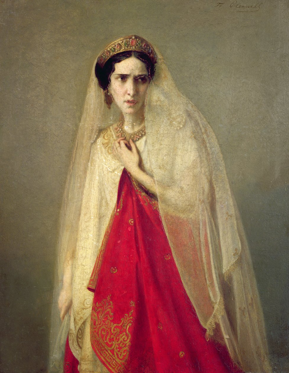 Porträtt av Rachel av Friederike Emile August O