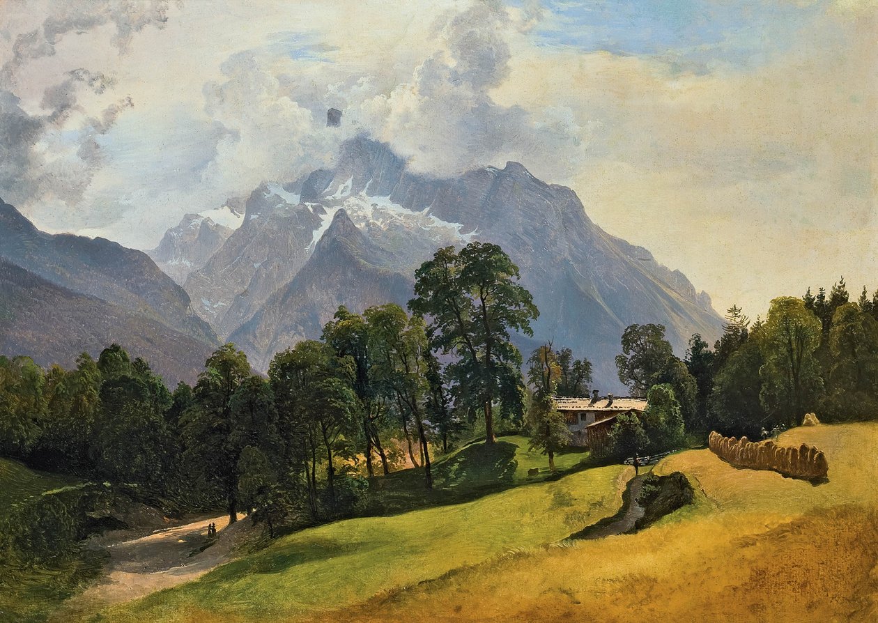 Der hohe Steinberg bei Berchtesgaden av Friedrich Gauermann