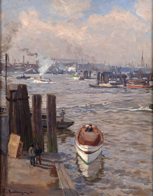 Port of Hamburg av Friedrich Kallmorgen