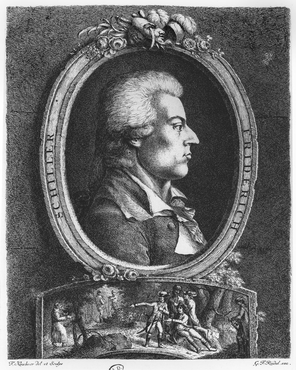 Friedrich Schiller (1759-1805) av Friedrich Kirschner