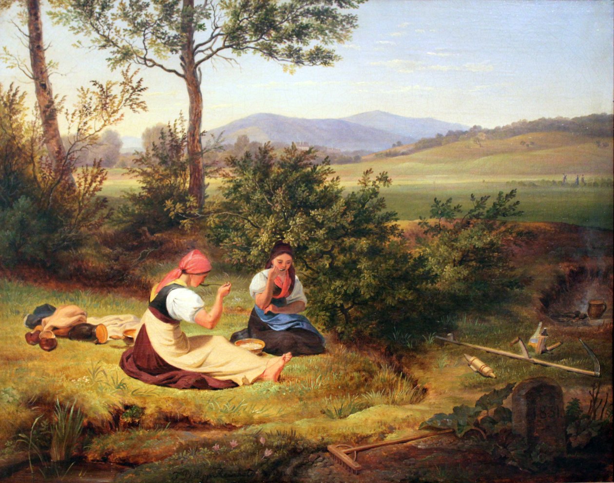 Lunchpaus (Salzburgs landsbygd) av Friedrich Philipp Reinhold