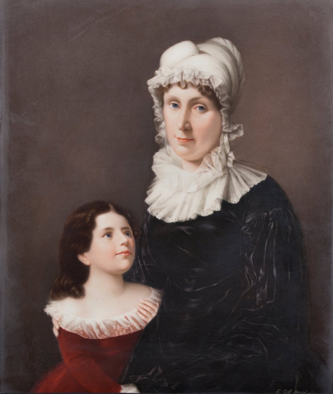 Lucretia Elizabeth Hanneby (Morgan) och Judith Livingston av Friedrich Till