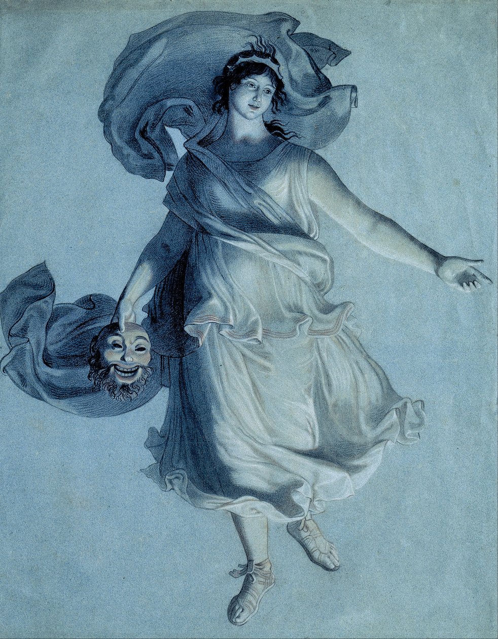 Den dramatiska musan av Friedrich Wilhelm von Schadow