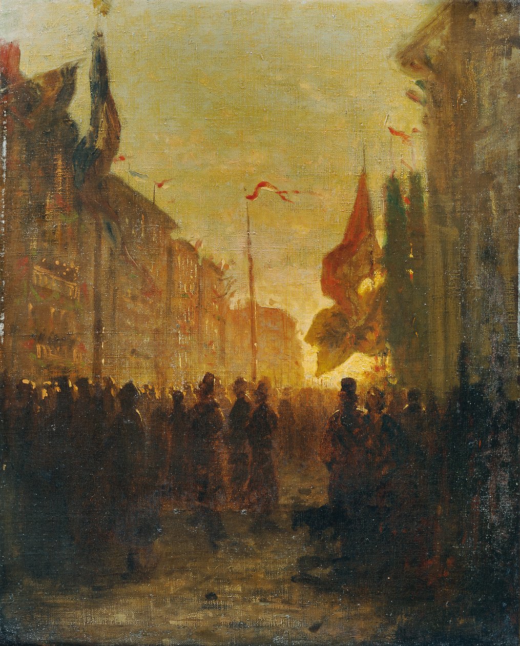 festliga flaggor av Friedrich Alois Schönn