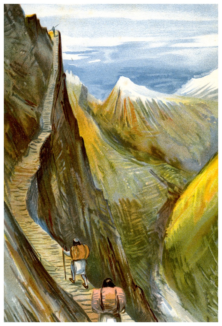Nerpani-spåret, Tibet, 1898. av Friedrich Arnold Brockhaus