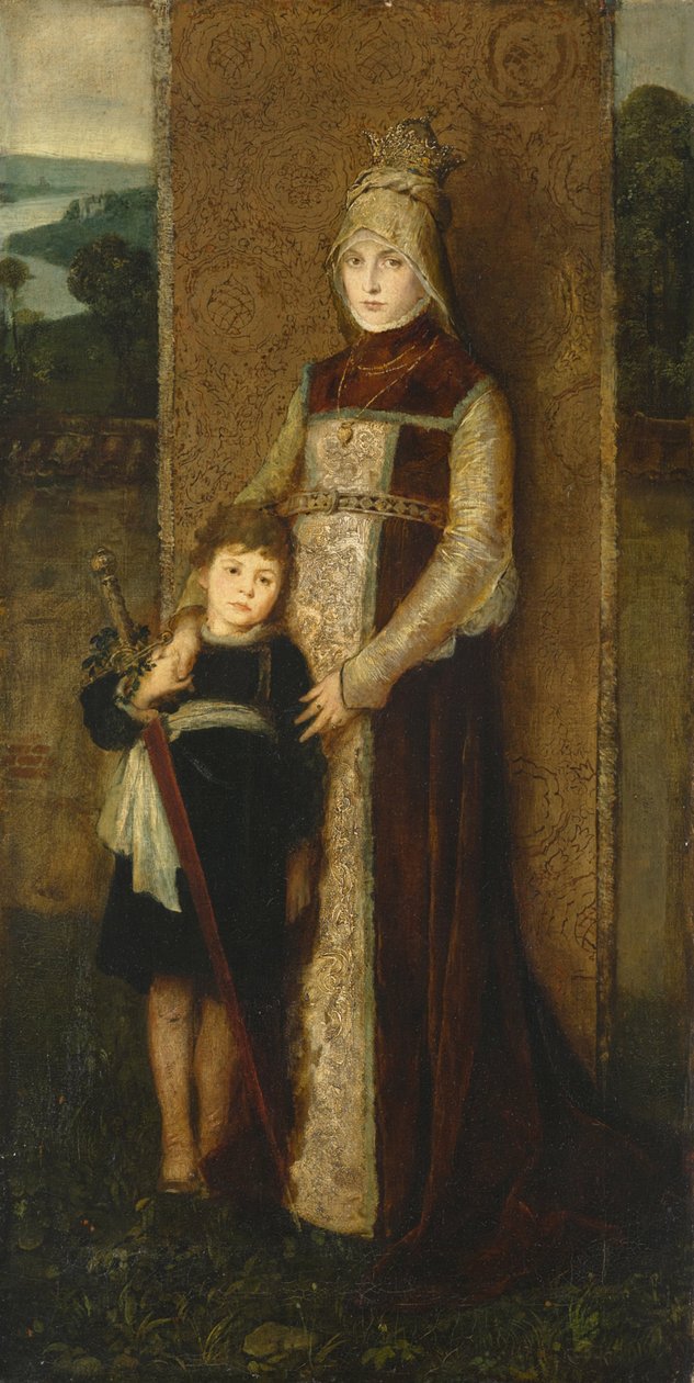 Grupp från Münchens konstnärsfestival 1876 av Friedrich August von Kaulbach