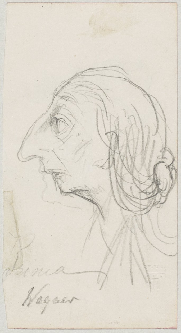 Karikatyr av Cosima Wagner av Friedrich August von Kaulbach
