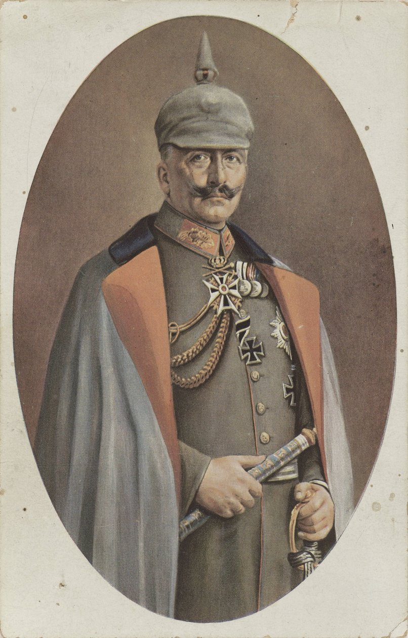 repro efter målat porträtt Wilhelm II av R. Grabendorff Kaiser Wilhelm II (titel på objekt) av Friedrich Bruckmann