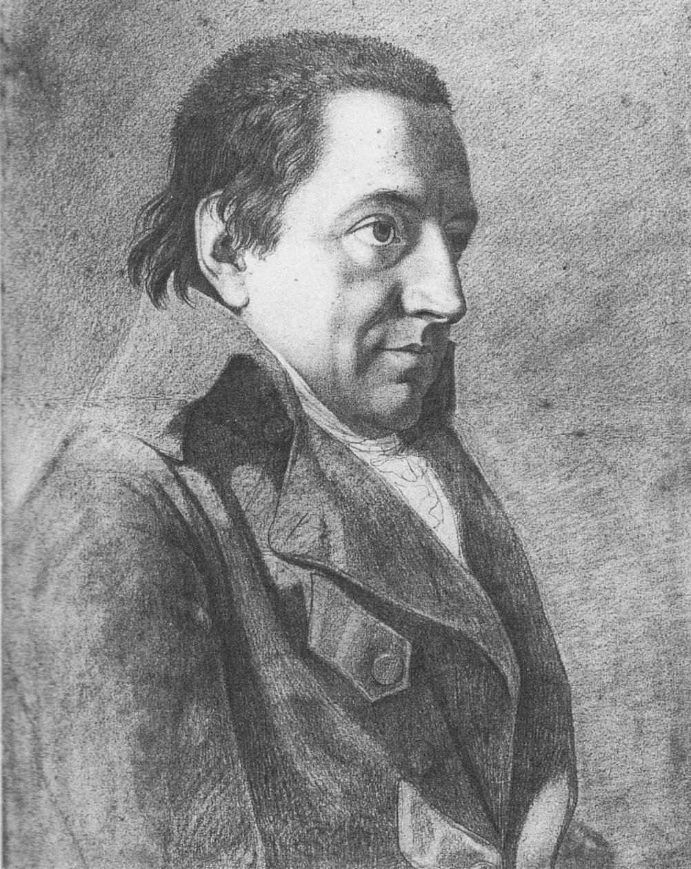 Porträtt av Johann Gottlieb Fichte 1762-1814, ca. 1800 av Johann Friedrich Bury