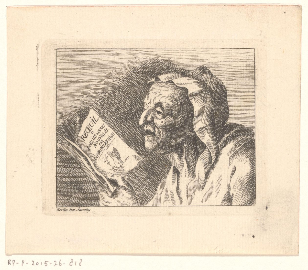 Byst av en gammal kvinna med en sångbok i händerna av Friedrich Christian Gottlieb Geyser (possibly)