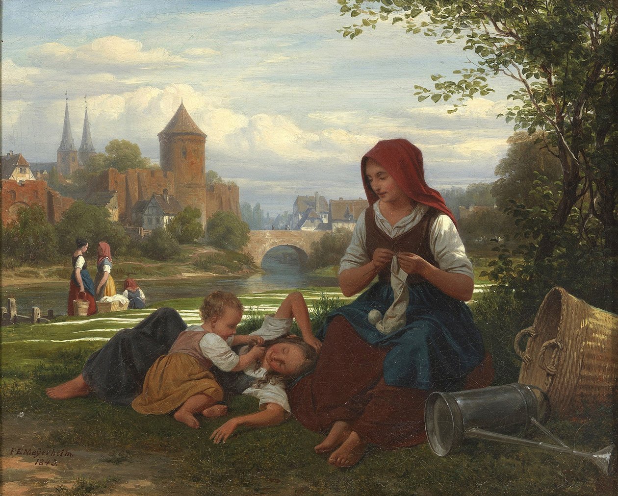 Friedrich Eduard Meyerheim - Den bleka, 1845 av Friedrich Eduard Meyerheim