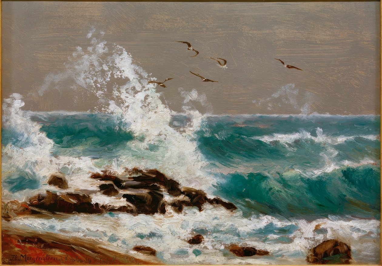 Ostvindsurfning på Arran av Friedrich Ernst Morgenstern