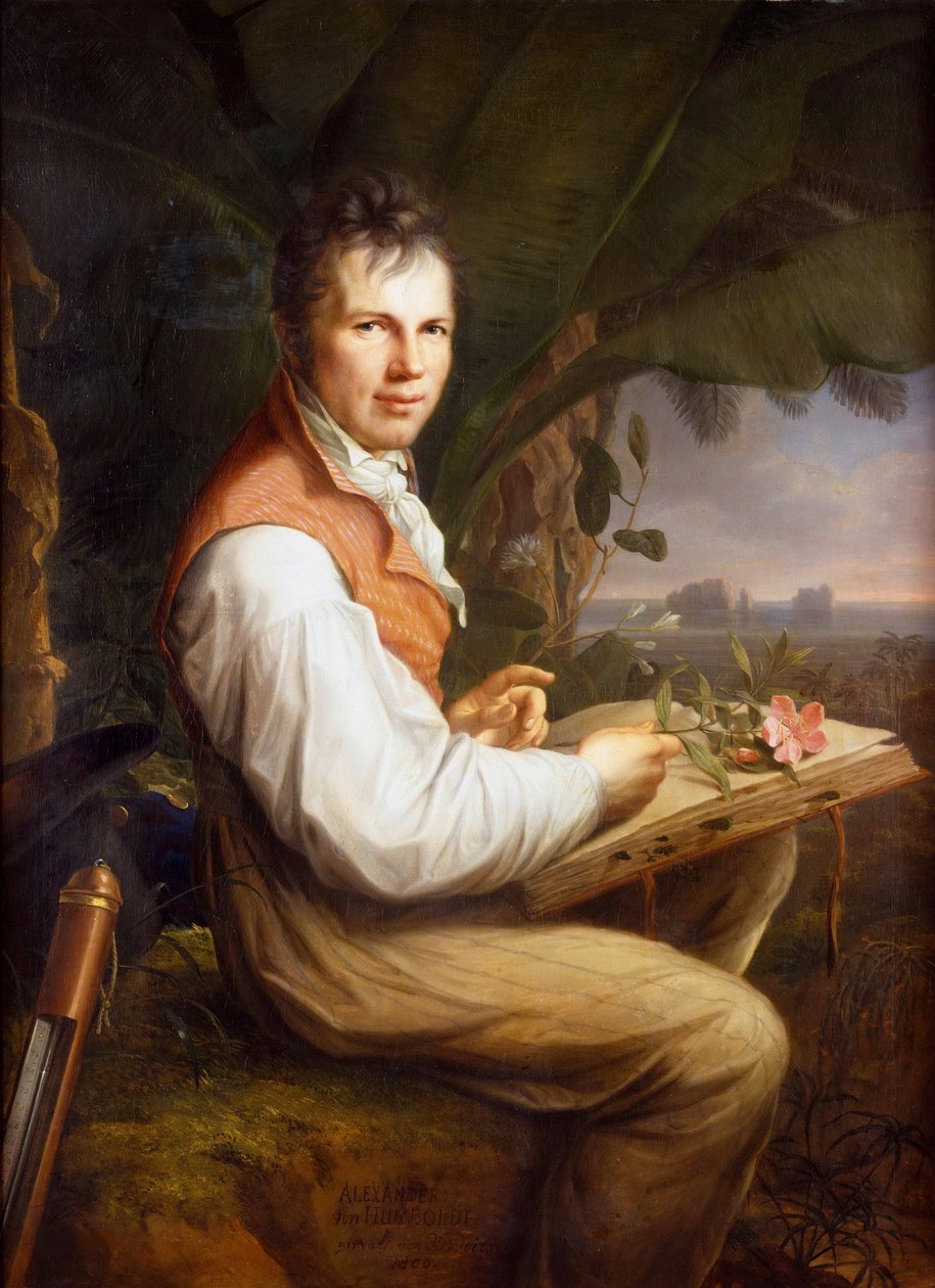 Porträtt av Alexander von Humboldt 1769-1859, 1806. av Friedrich Georg Weitsch